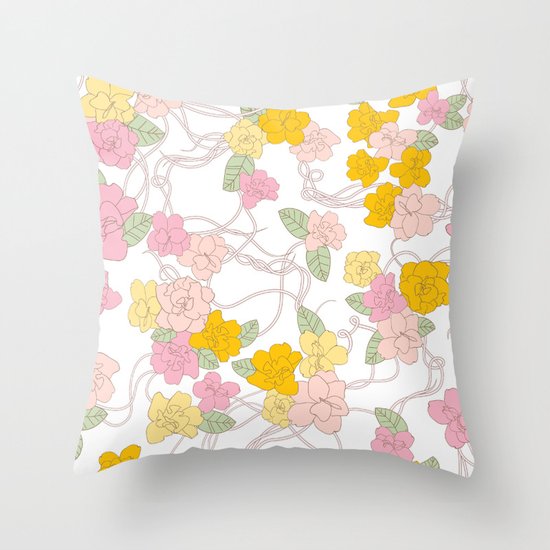 Floral Throw Pillow
