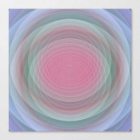 Patterns, Pastels and Motion Abstract Canvas Print