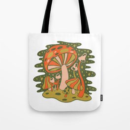 Forest of Mushrooms Tote Bag