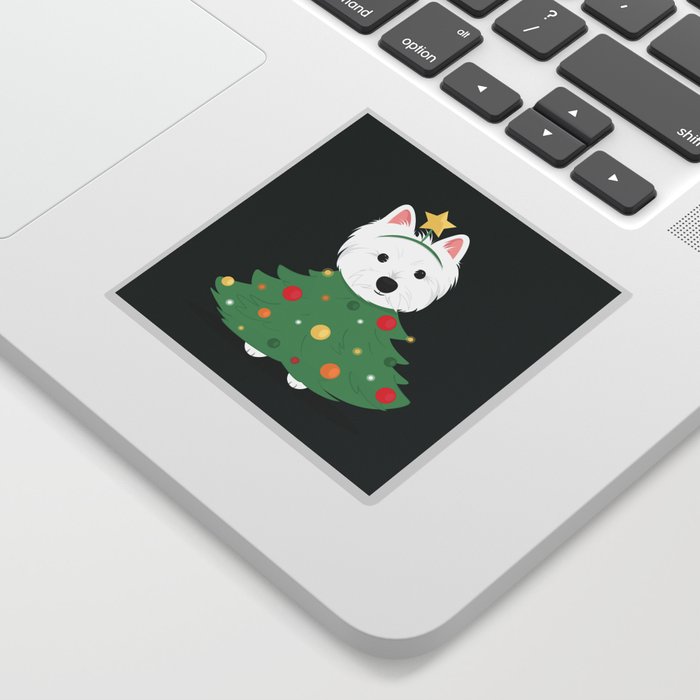 Merry westie Christmas! Sticker