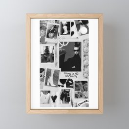 Strong is the new pretty Framed Mini Art Print