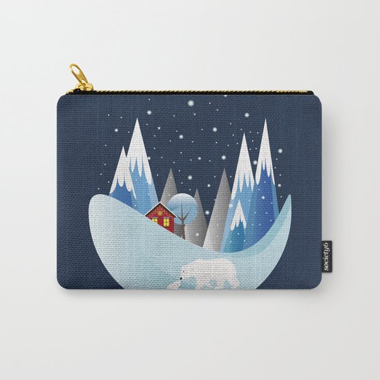 Snowing Bubble Carry-All Pouch