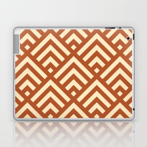 Terracotta Geometric Shapes Laptop & iPad Skin