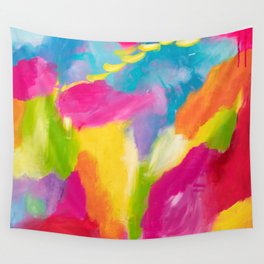 Abstract Rainbow Wall Tapestry