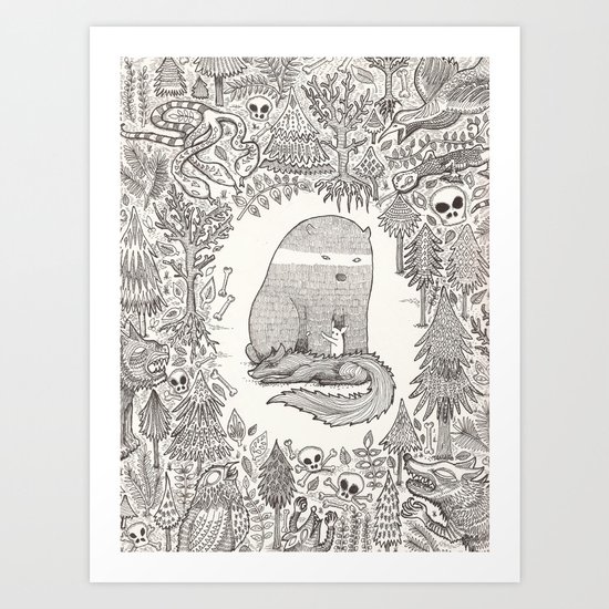 froggle, doggle and poggle Art Print
