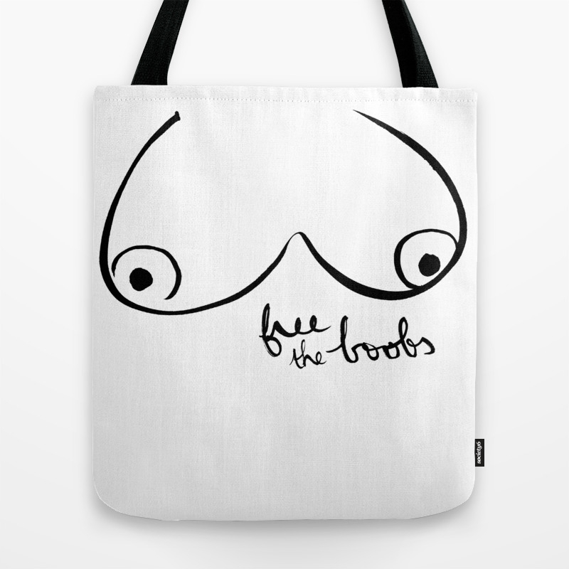Free The Boobs Tote Bag By Houtsi Society6