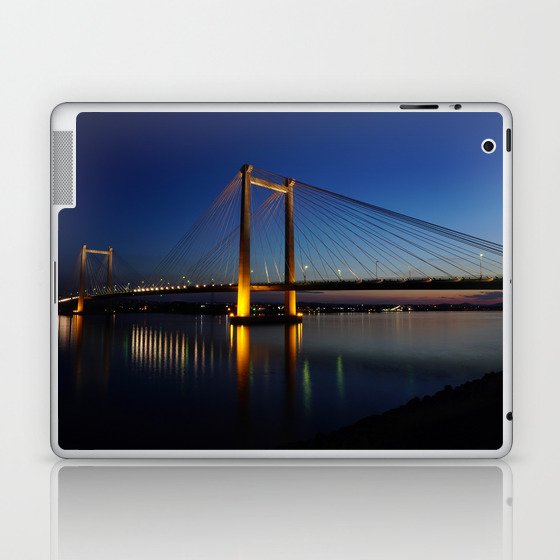 Bridge at night Laptop & iPad Skin