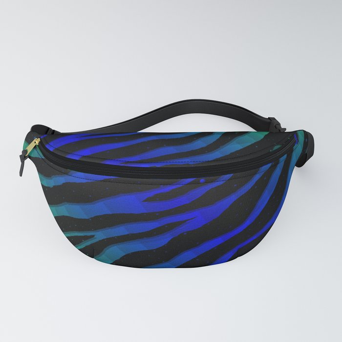 Ripped SpaceTime Stripes - Green/Blue Fanny Pack