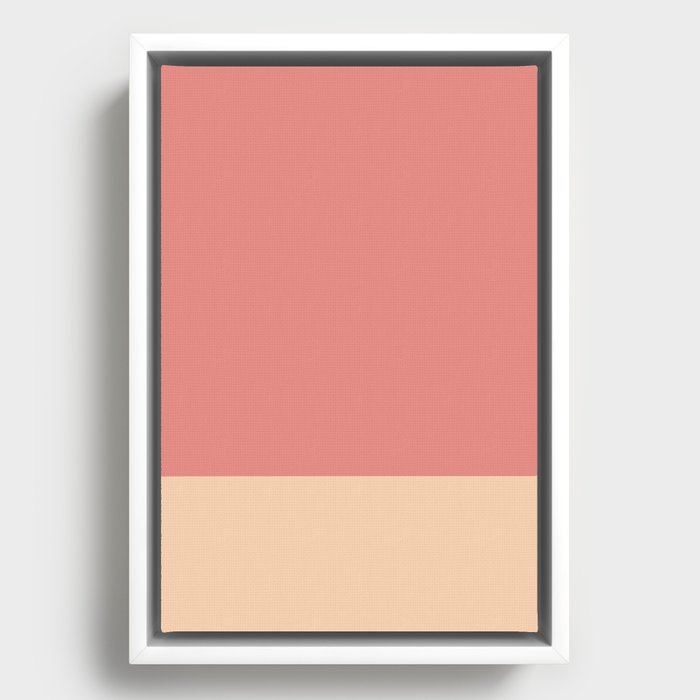 Minimal Tone pattern 01 Framed Canvas