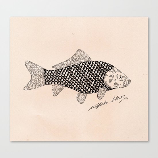 Catfish blues Canvas Print