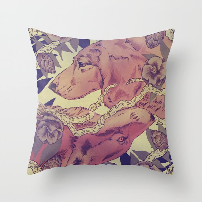 Right under your nose Throw Pillow