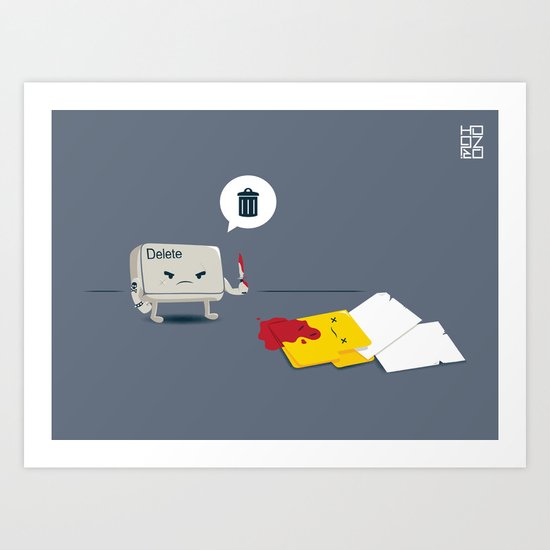 Dead Folder Art Print