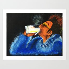 "HERE'S TO FEELIN' GOOD ALL THE TIME" Art Print