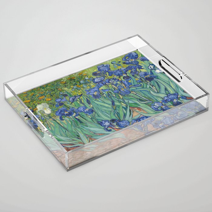 Irises, Vincent Van Gogh Acrylic Tray