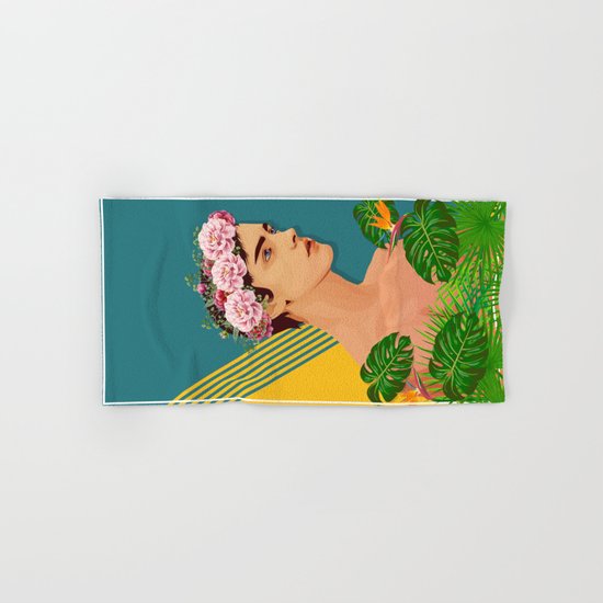 BOY OVER FLOWERS Hand & Bath Towel