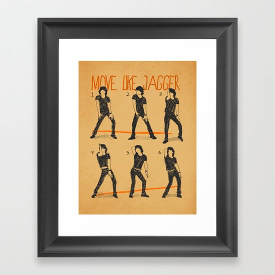 Move Like Jagger (MOVE LIKE COLLECTION) Framed Art Print