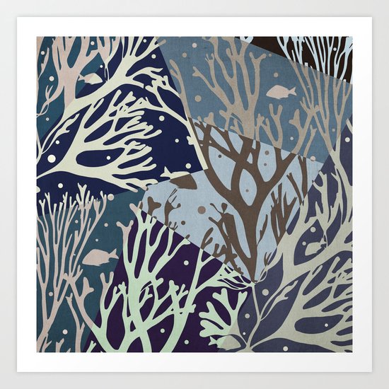 Under the Sea - Abstract Art Print