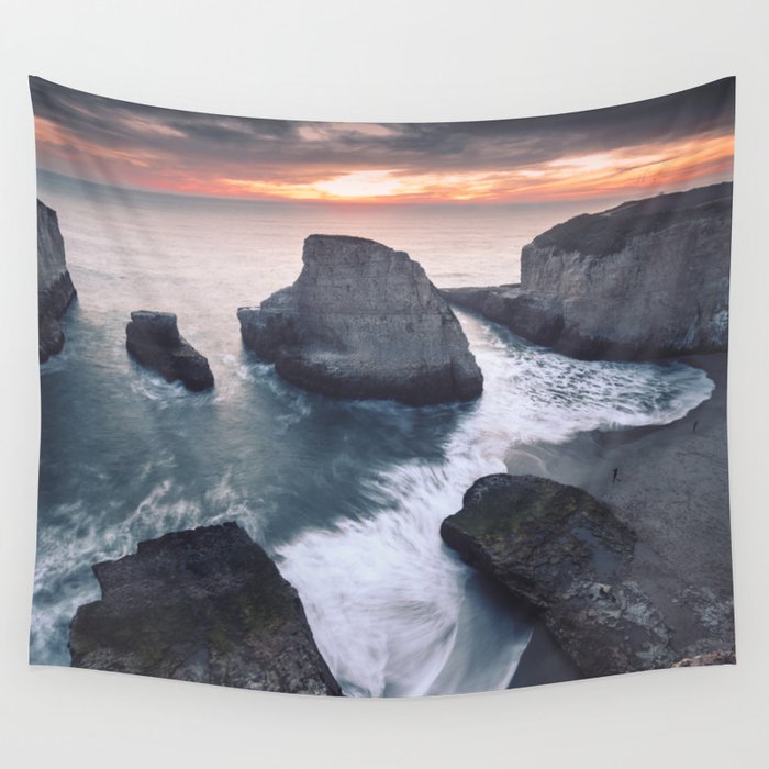 Shark Fin Cove Davenport Ca Wall Tapestry By Rowellos Society6