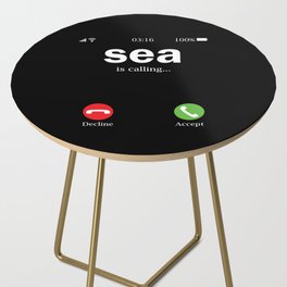 Sea Is Calling Funny Side Table