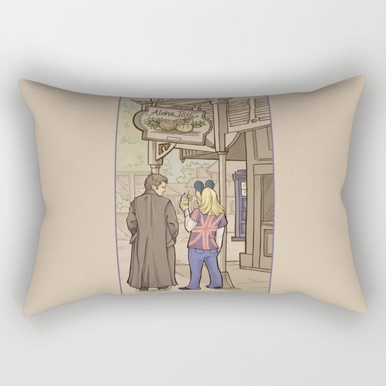 Side Trip Rectangular Pillow
