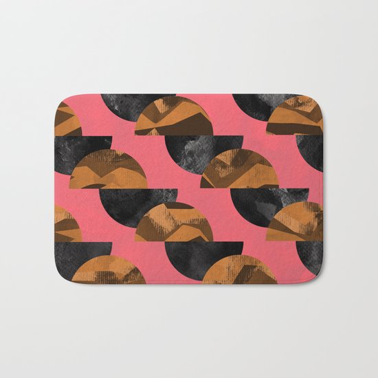 gold,black Bath Mat