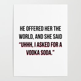Vodka Soda Poster
