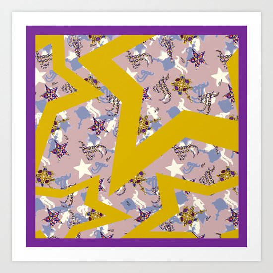 Star Scarf Art Print