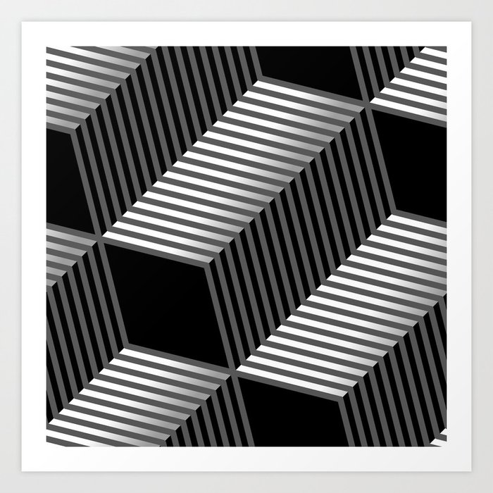 Abstract Vector Seamless Moire Pattern With Cubic Lattice Lines