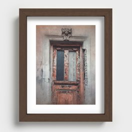 Time Passages - Travel Photography / European Door Art Print Recessed Framed Print