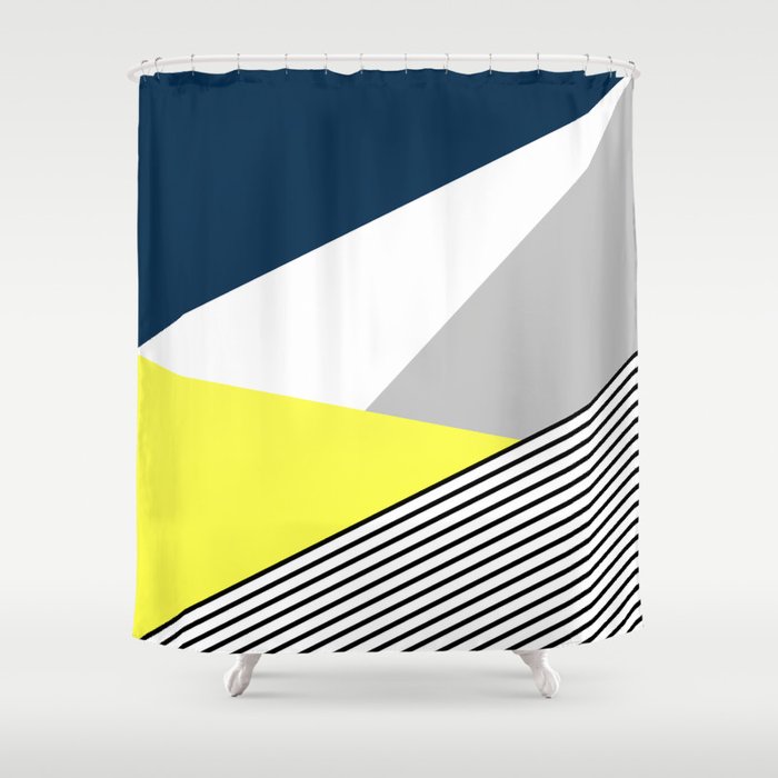 Colorful geometry 14 Shower Curtain