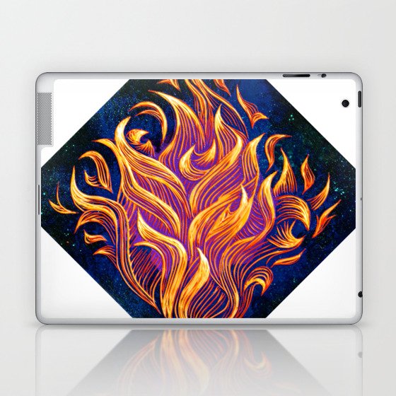 "Inflamed" (on White) - Brooke Duckart Laptop & iPad Skin