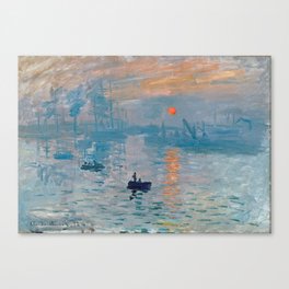 Claude Monet Impression Sunrise Canvas Print