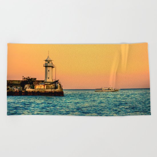 Old Lighthouse Beach Towel