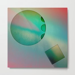 NO STUMBLE Metal Print | Square, Other, Abstract, Opacity, Acrylic, Step, Skin, Painting, Shapes, Circles 
