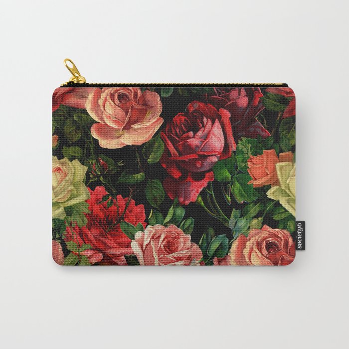 Vintage & Shabby chic - floral roses flowers rose Carry-All Pouch