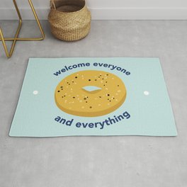 NY Bagel - Welcome Everyone and Everything Area & Throw Rug