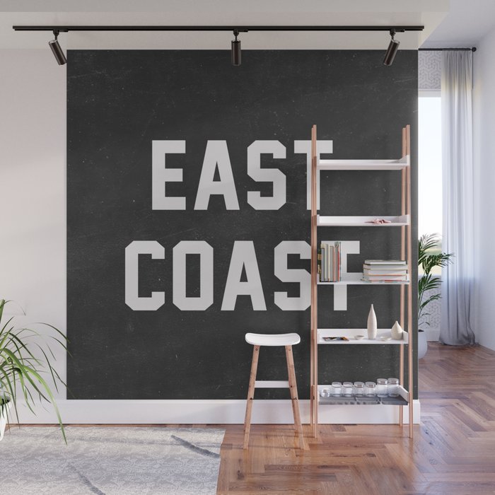 East Coast - black Wall Mural