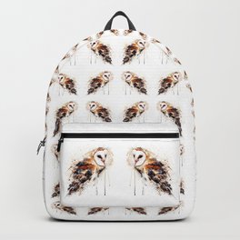 Barn Owl Watercolor Painting Backpack