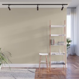 Neutral Beige Solid Color Pairs PPG Alpaca Wool Cream PPG14-19 / Accent Shade / Hue / All One Colour Wall Mural