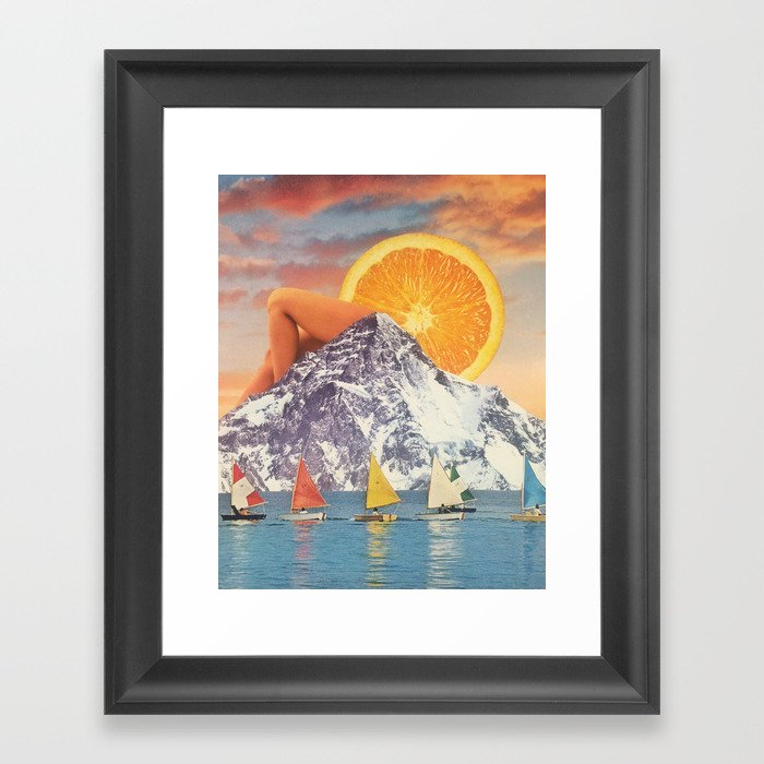 Clementine Sky Framed Art Print