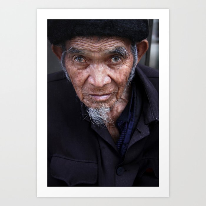 Old Chinese Man Sichuan Art Print By Parcheminsdailleurs Society6