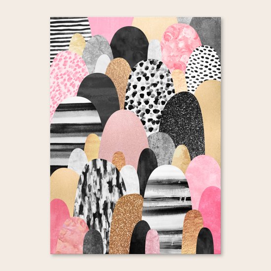 Pink Pebbles Canvas Print