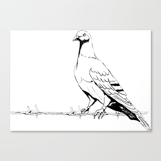 Friedenstaube Dove Of Peace Canvas Print By Birgit Society6