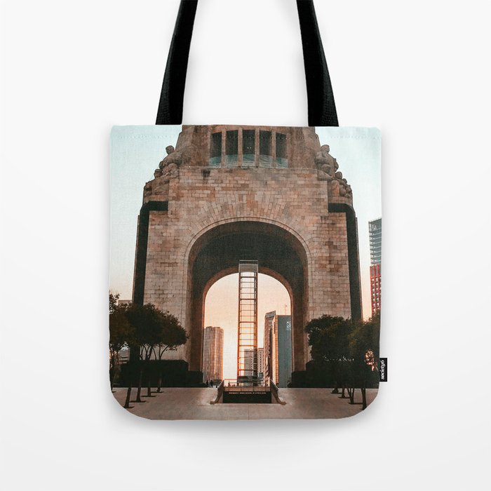 Mexico Photography - Beautiful Monumental Building In The Evening Tote Bag