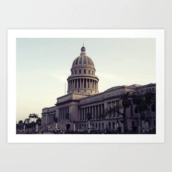 capitolio de la habana Art Print