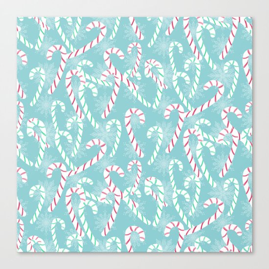 Frosty Canes Canvas Print