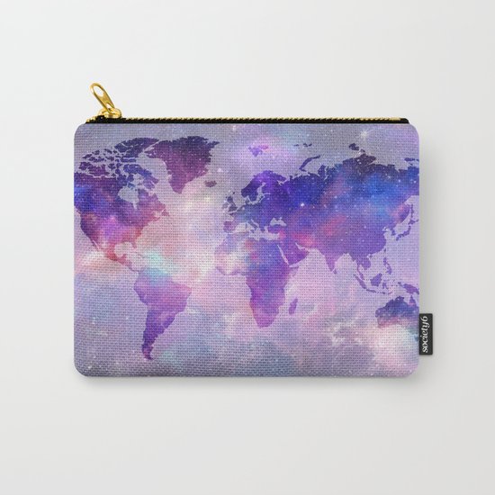 world map galaxy Carry-All Pouch