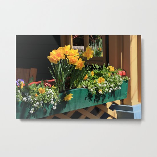 Spring Planter Metal Print