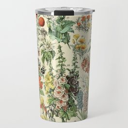 Adolphe Millot Vintage Fleurs Flower 1909 Travel Mug