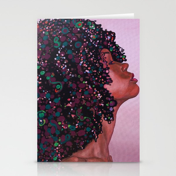 Shapely Fro  Stationery Cards